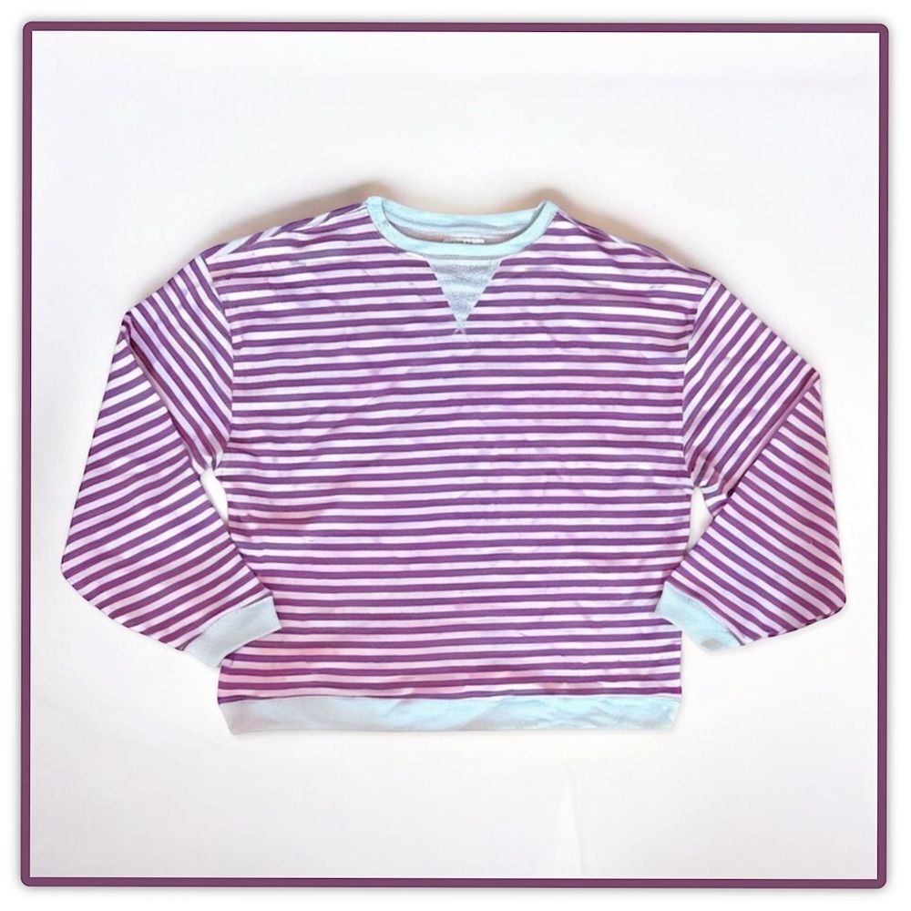 Free People We The Free Classic Striped Crewneck Sweatshirt - Picture 11 of 12